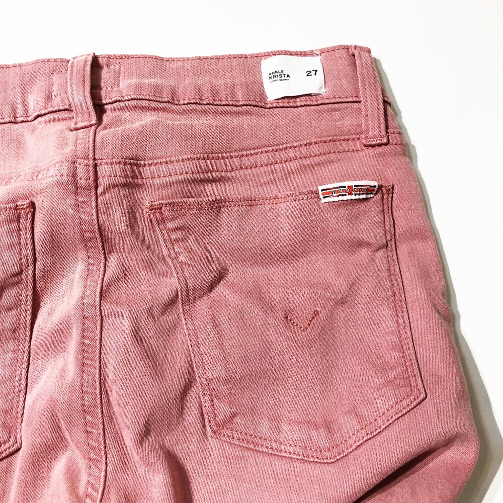 NEW HUDSON Krista Ankle Skinny Stretch Jeans Rose - Picture 14 of 14